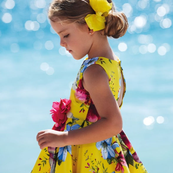 Yellow Floral Dress