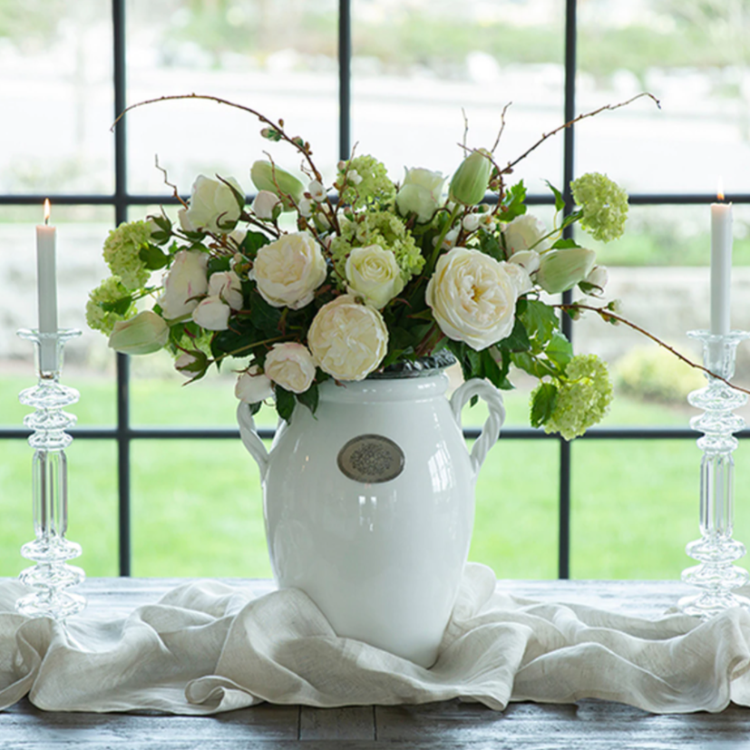 Tuscan Vase With Rope Handles