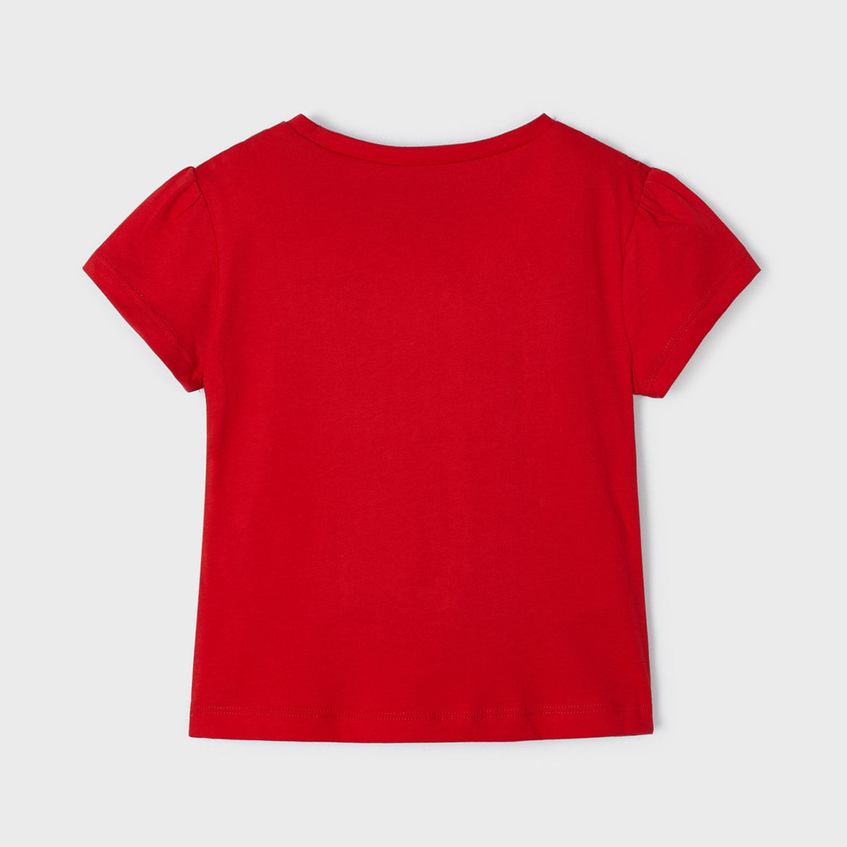 Red Short Sleeve Embroidered T-shirt
