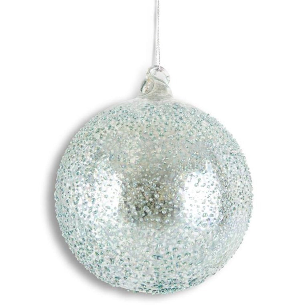 Light Blue Mercury Glass Ornament