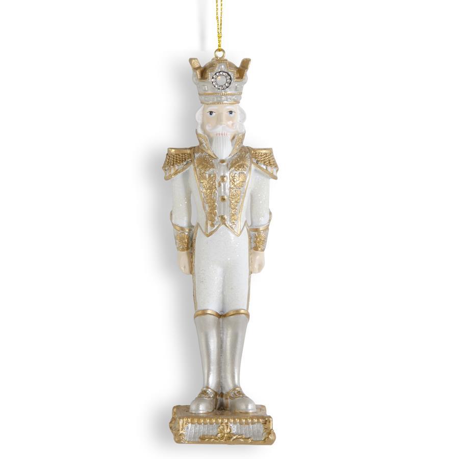 White, Gold, & Silver Soldier Ornament