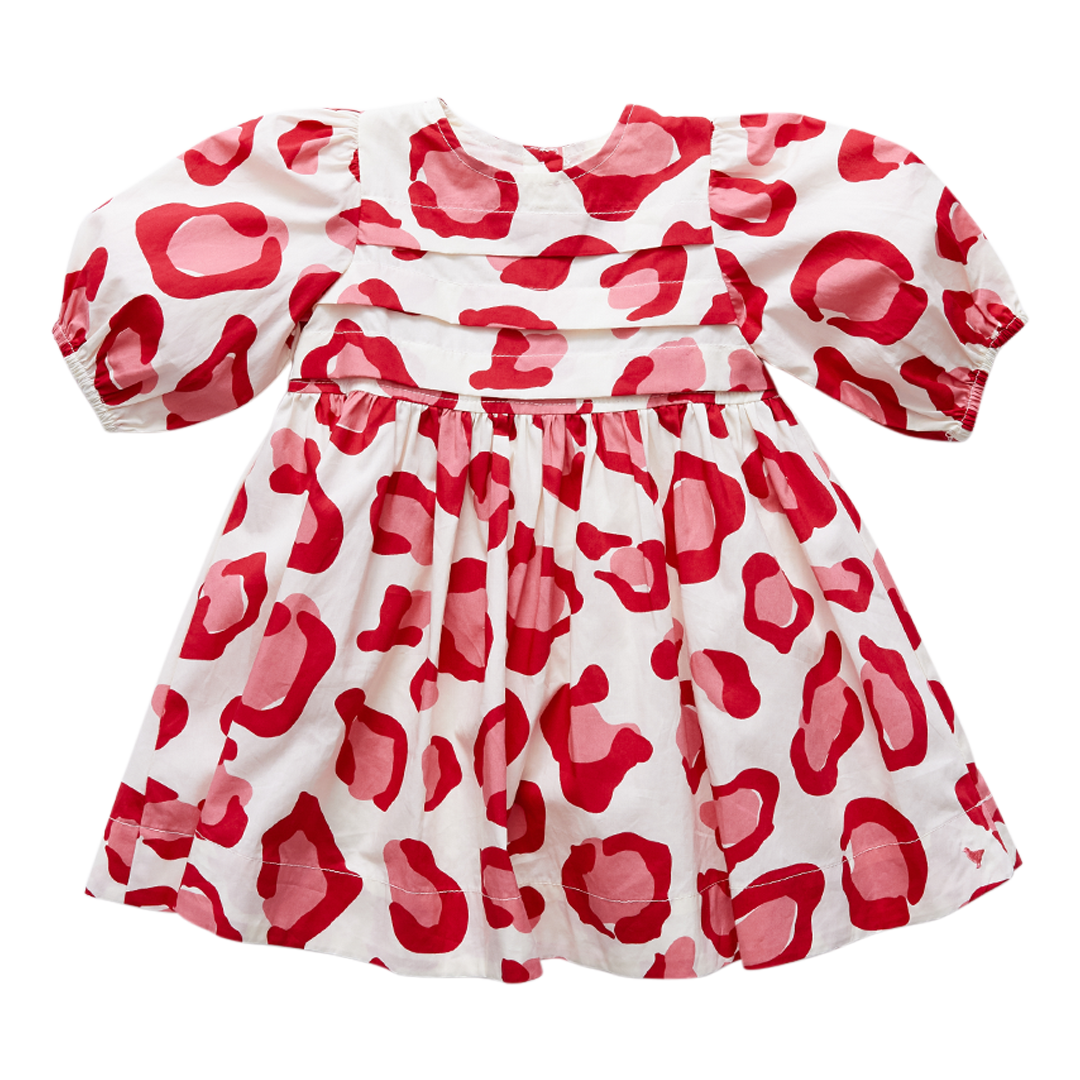 Pink & Red Leopard Evelyn Dress
