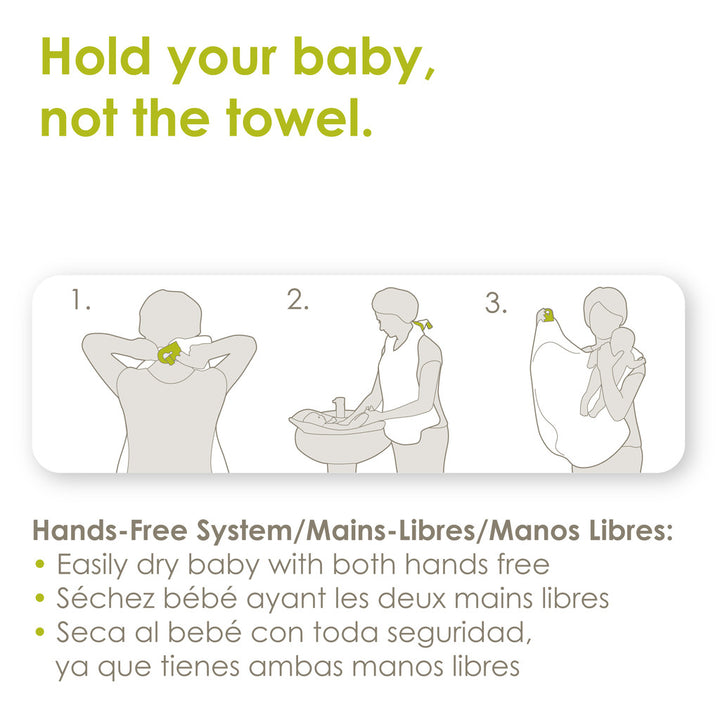 Puj HugHands-Free Hooded Infant Towel