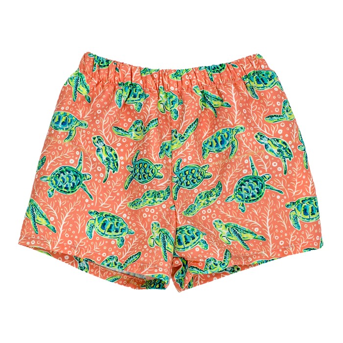 Turtle Print Swim Trunk