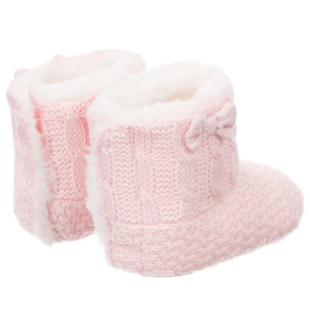 Pink Fur Eskimo Boots