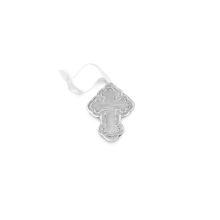 Baby Pearl Cross Ornament