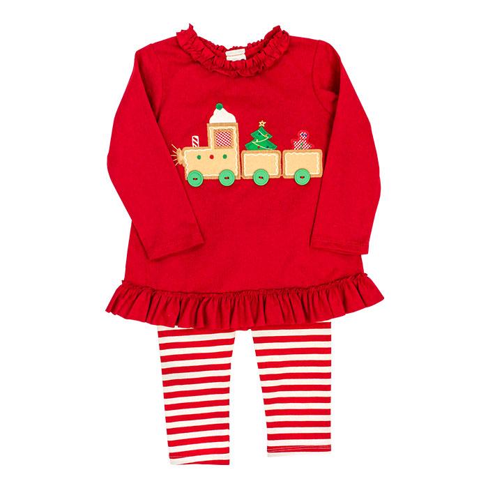 Gingerbread Train Collection - Tunic Pant Set