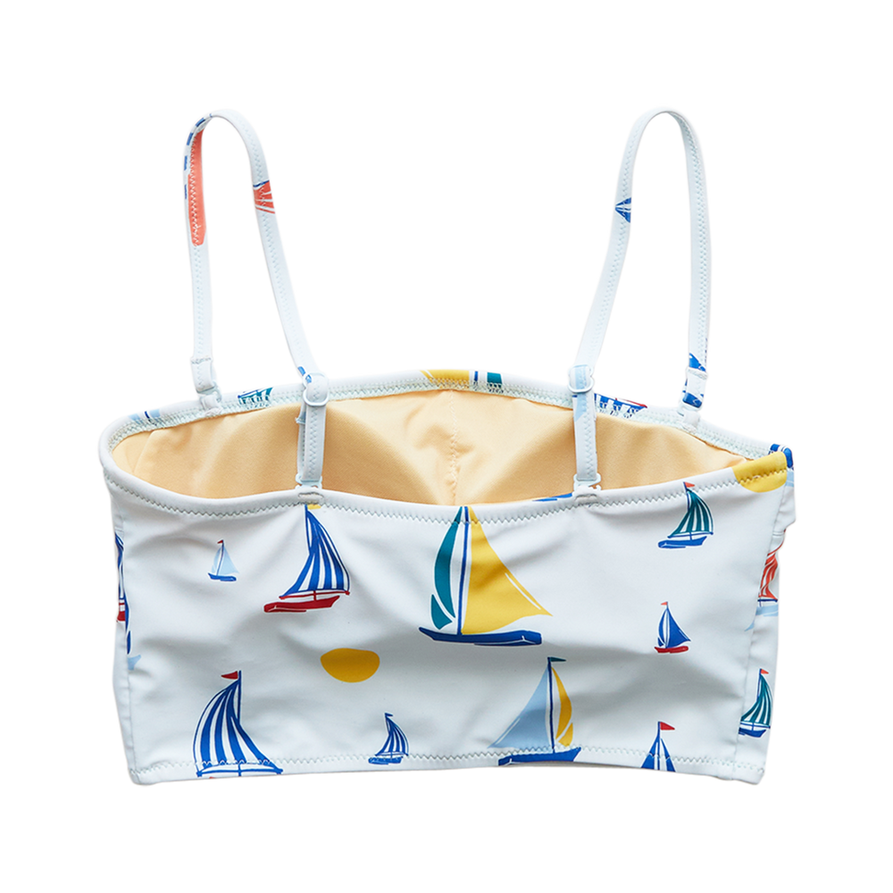 Wan Blue Sailboats Courtney Tankini Top