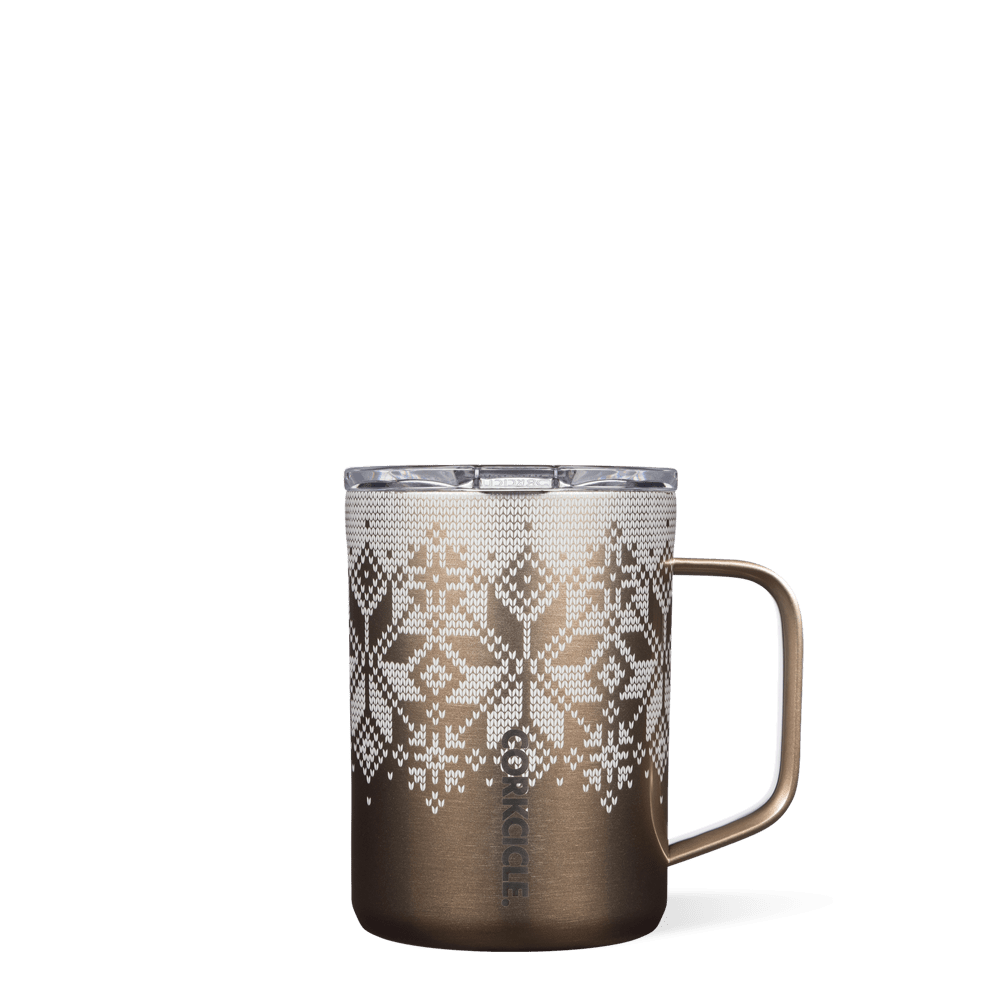 Fairisle Gold Holiday 16oz Coffee Mug