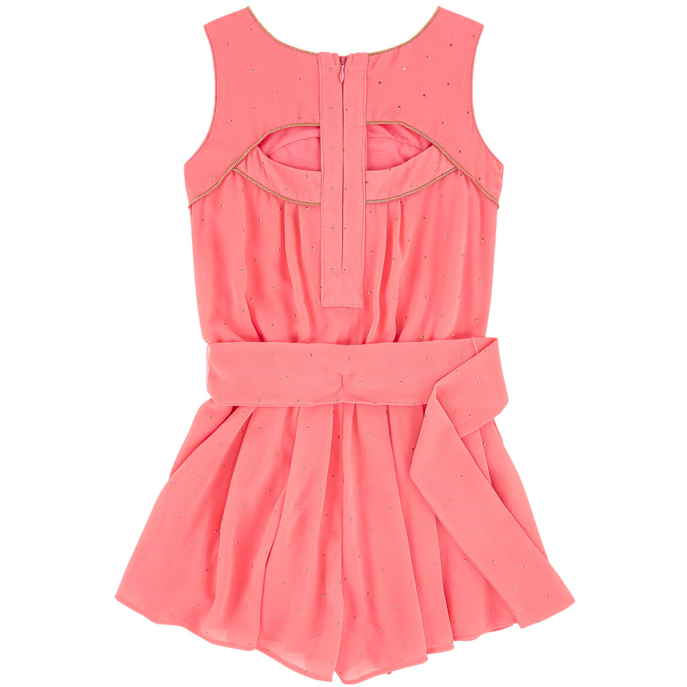 Mayoral Coral Crêpe Romper - kkgivingtree