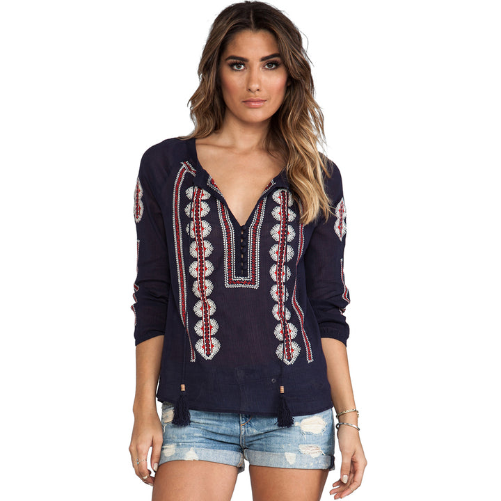 Ritu Top - Navy