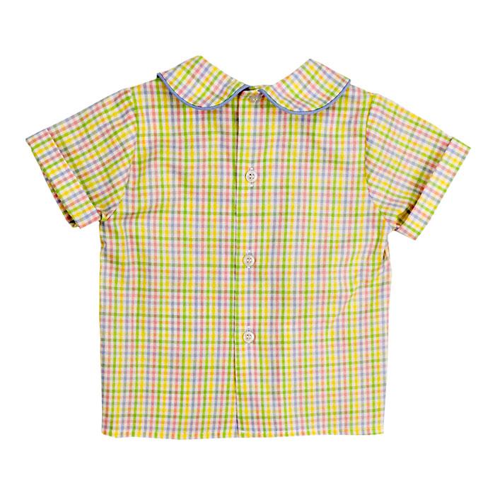 Sunshine Plaid Piped Shirt