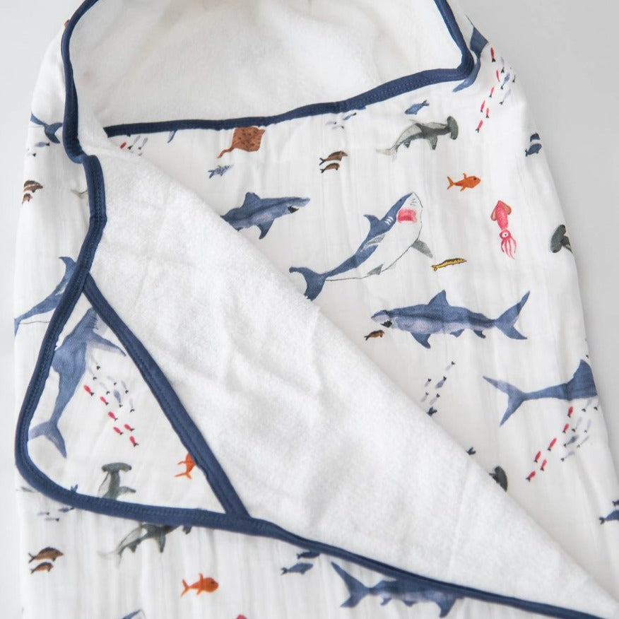 Big Kid Hooded Towel - Shark