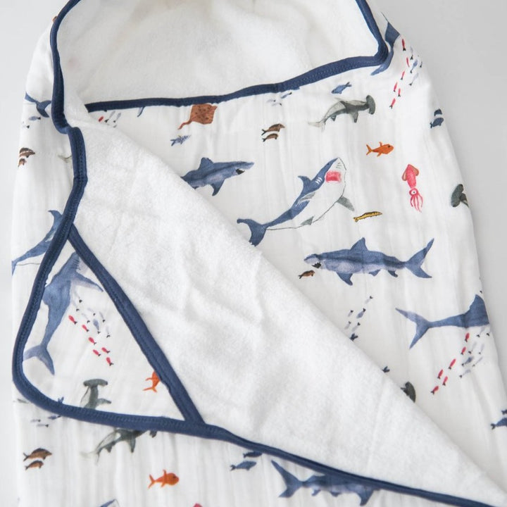 Big Kid Hooded Towel - Shark