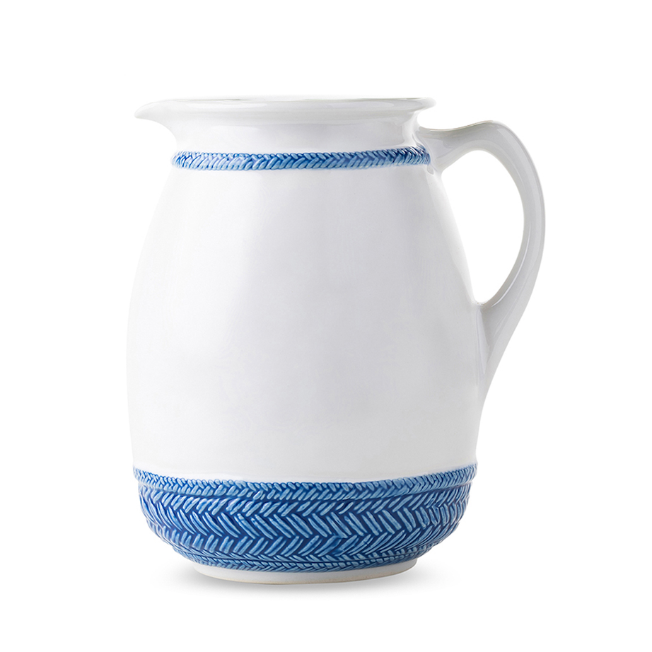 Le Panier Ceramic Pitcher - Delft Blue