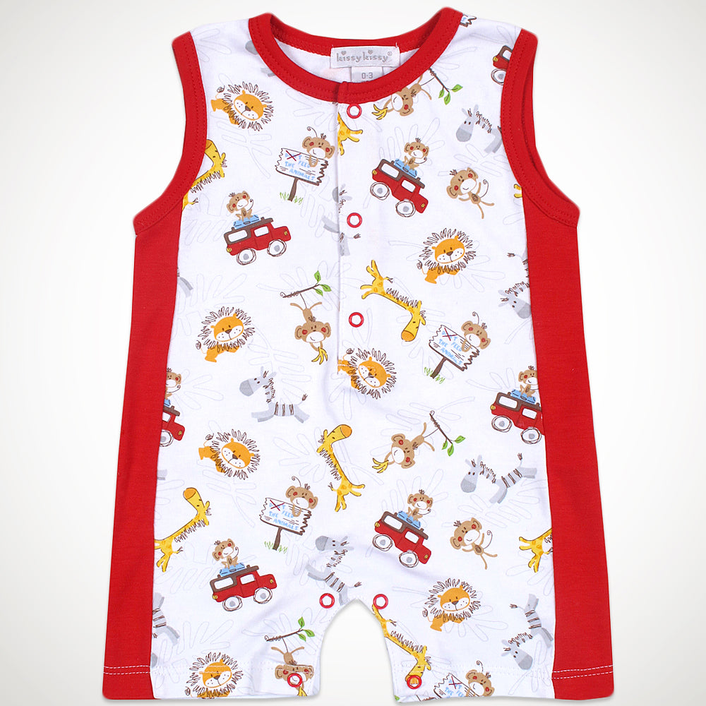 Jungle Roar Sleeveless Short Playsuit
