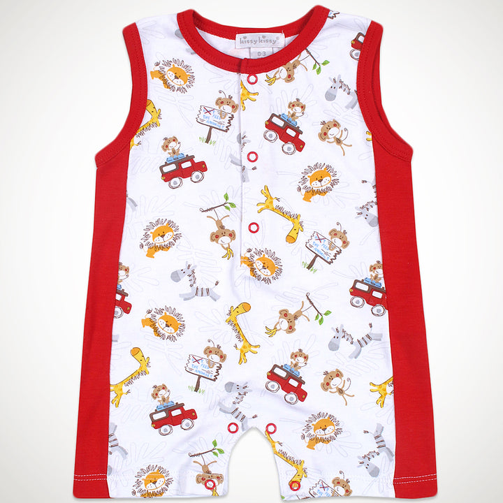 Jungle Roar Sleeveless Short Playsuit
