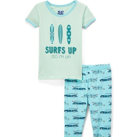 Shining Sea Woody Short Sleeve Pajama Set