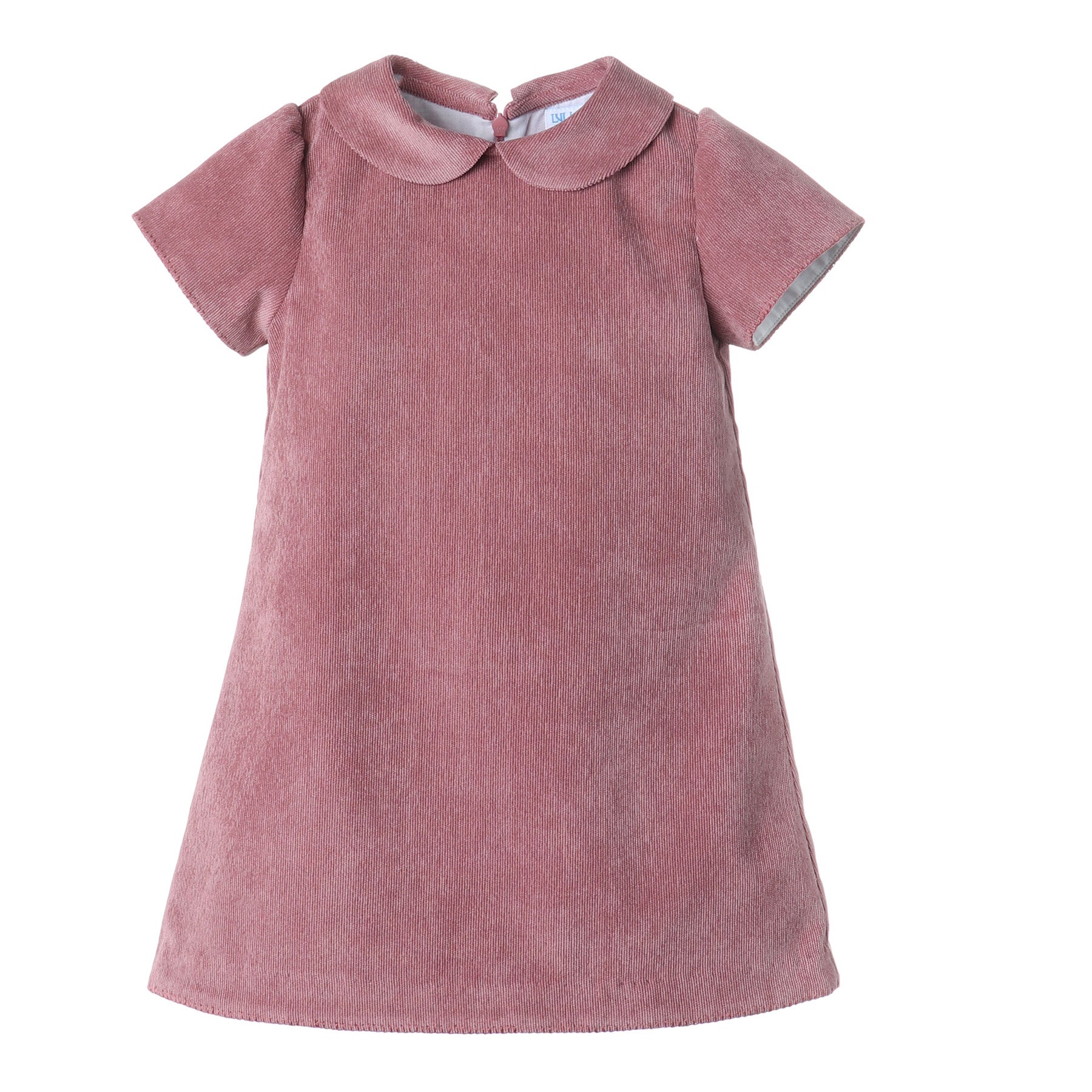 Pink A-Line Corduroy Dress