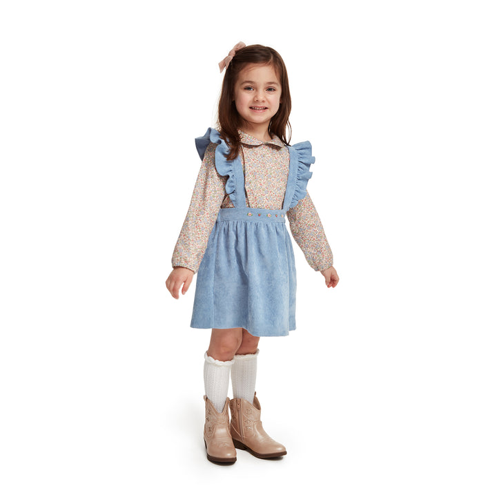 Howdy Girls Blue Jumper Set