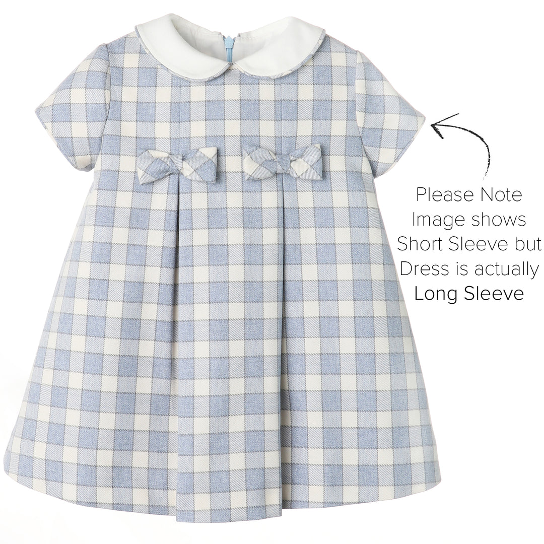 Blue Gingham Check Dress