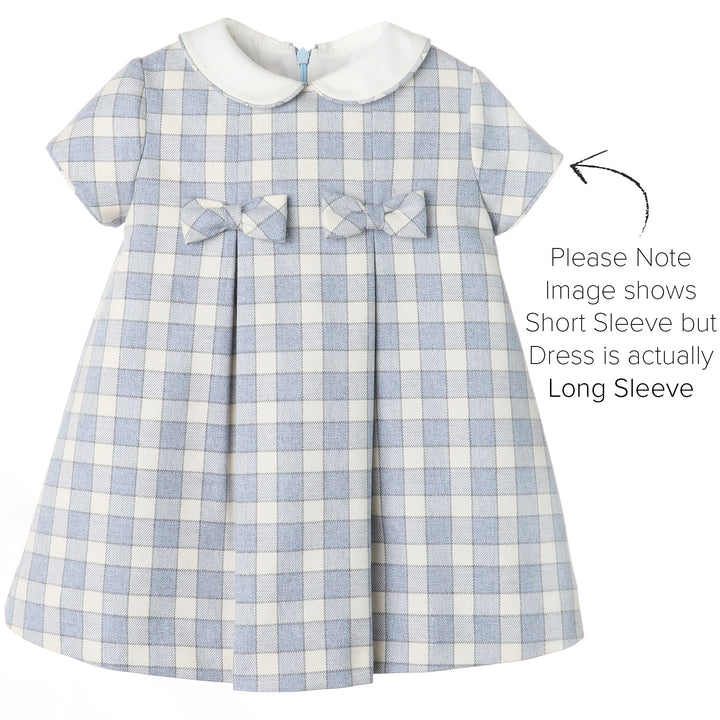 Blue Gingham Check Dress