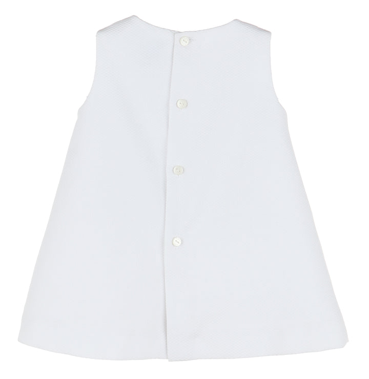 Pink All-Stitches A-Line Dress With Pockets