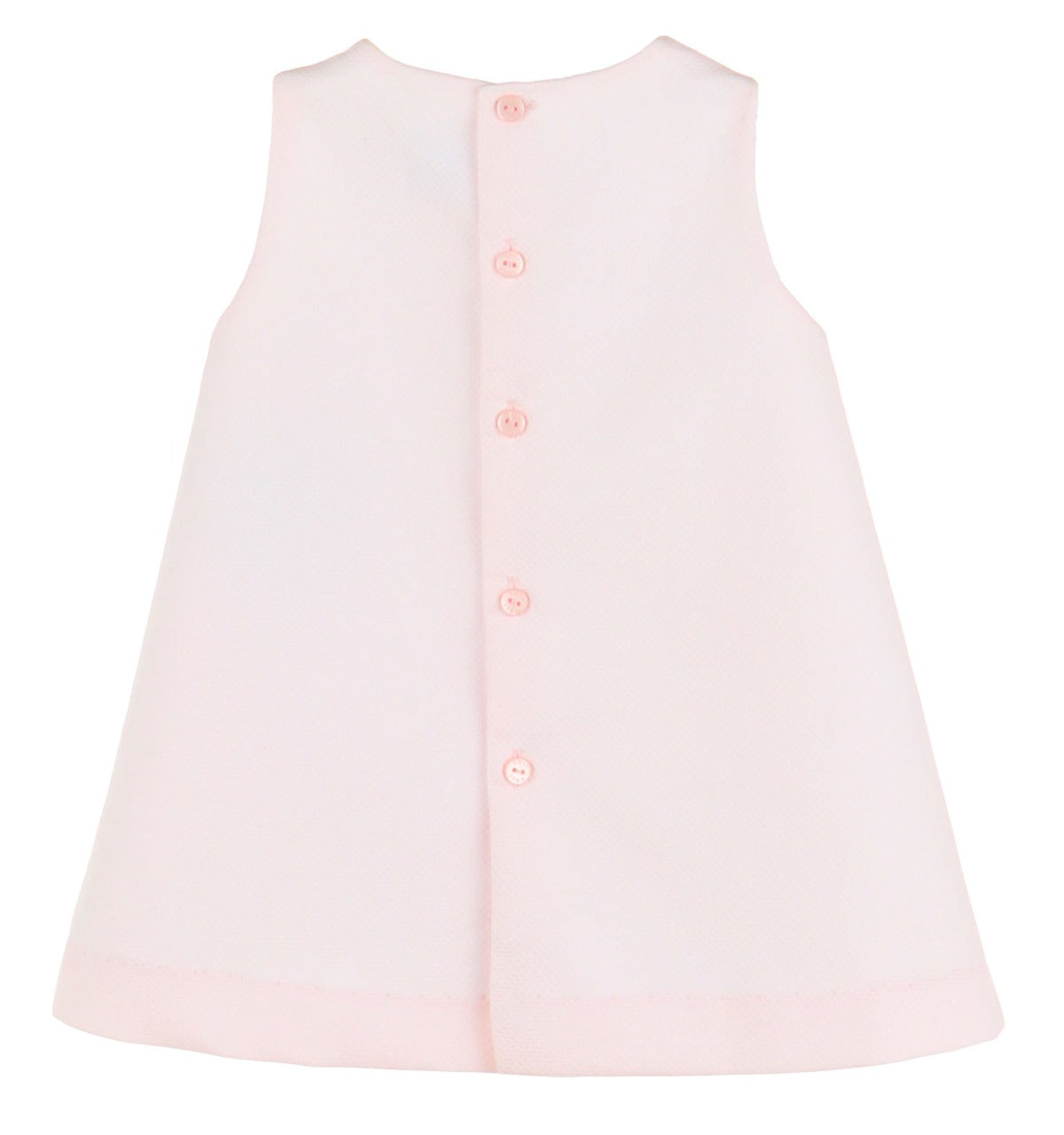 Pink Bib Lace A-Line Dress