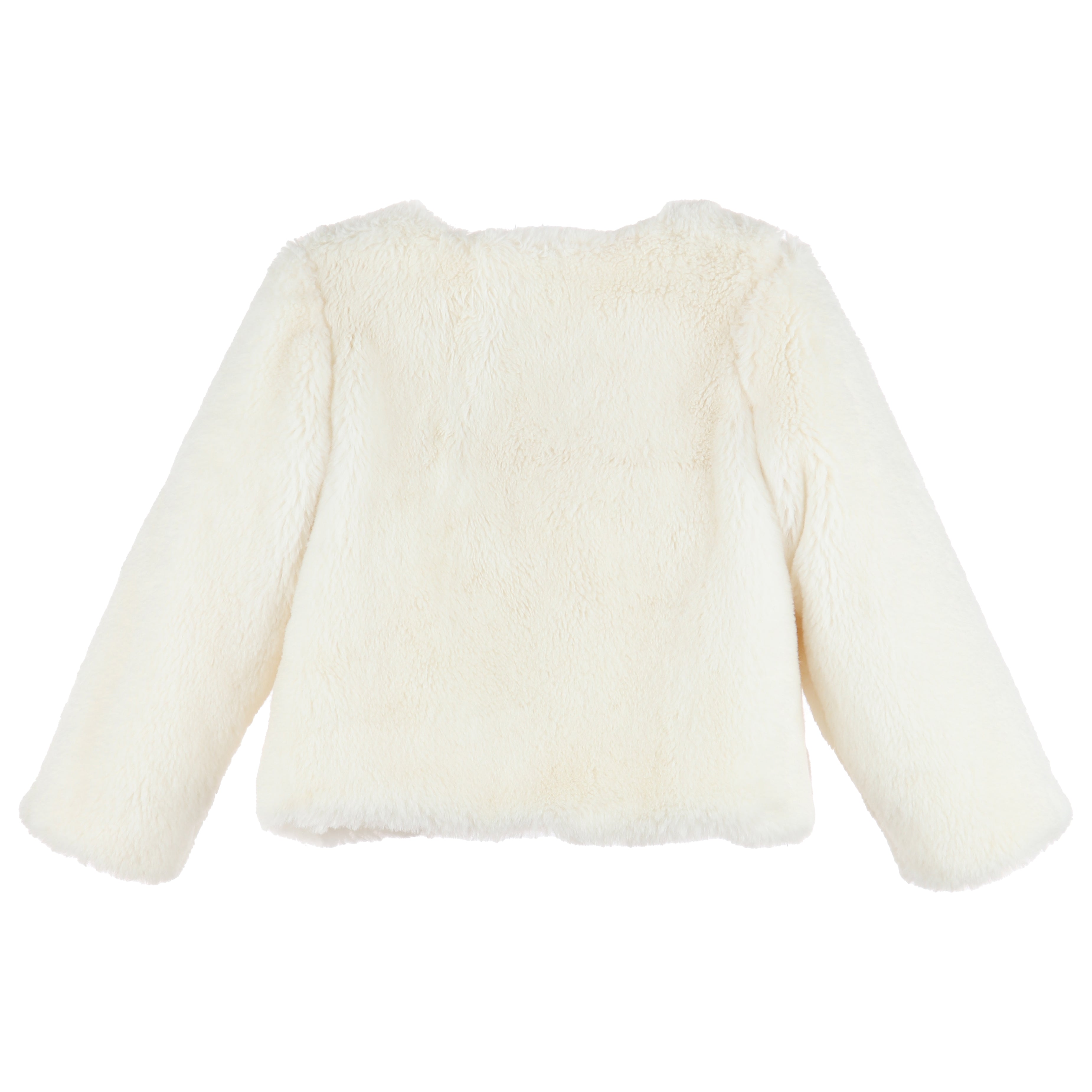 Ivory Cozy Fur Jacket