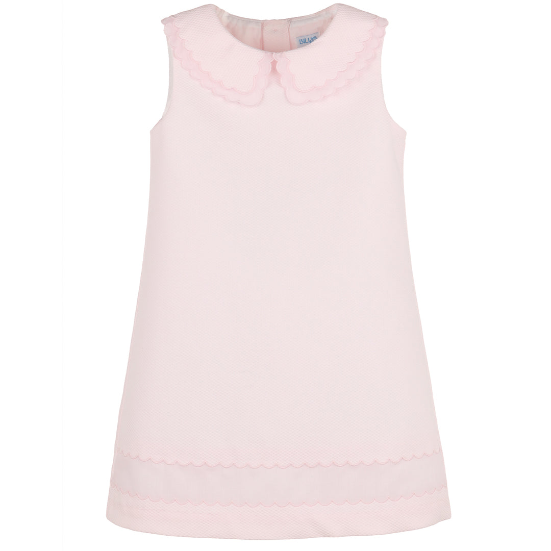 Pink Insert Scallops Dress