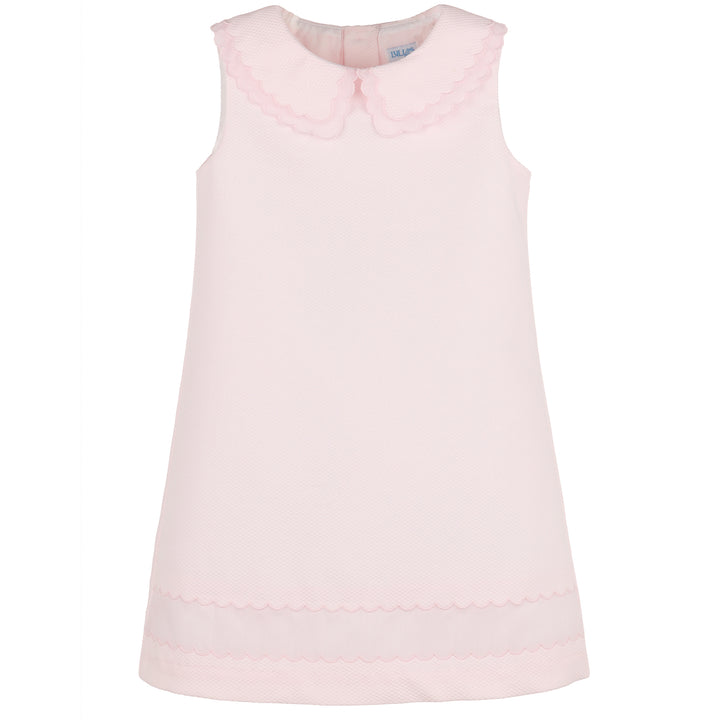 Pink Insert Scallops Dress