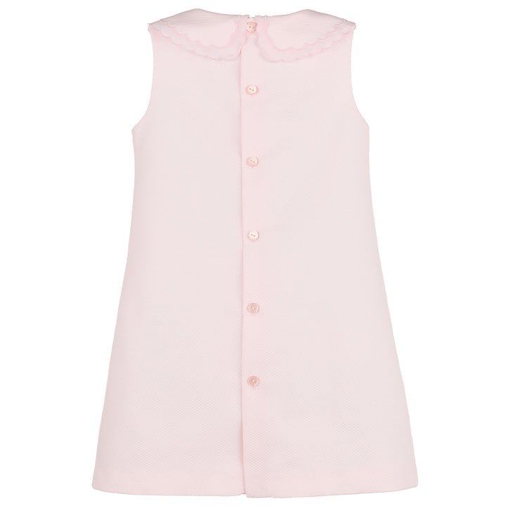 Pink Insert Scallops Dress