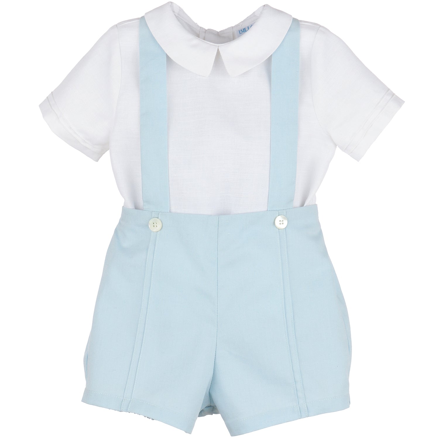 Blue Lovers Linen Boy Set