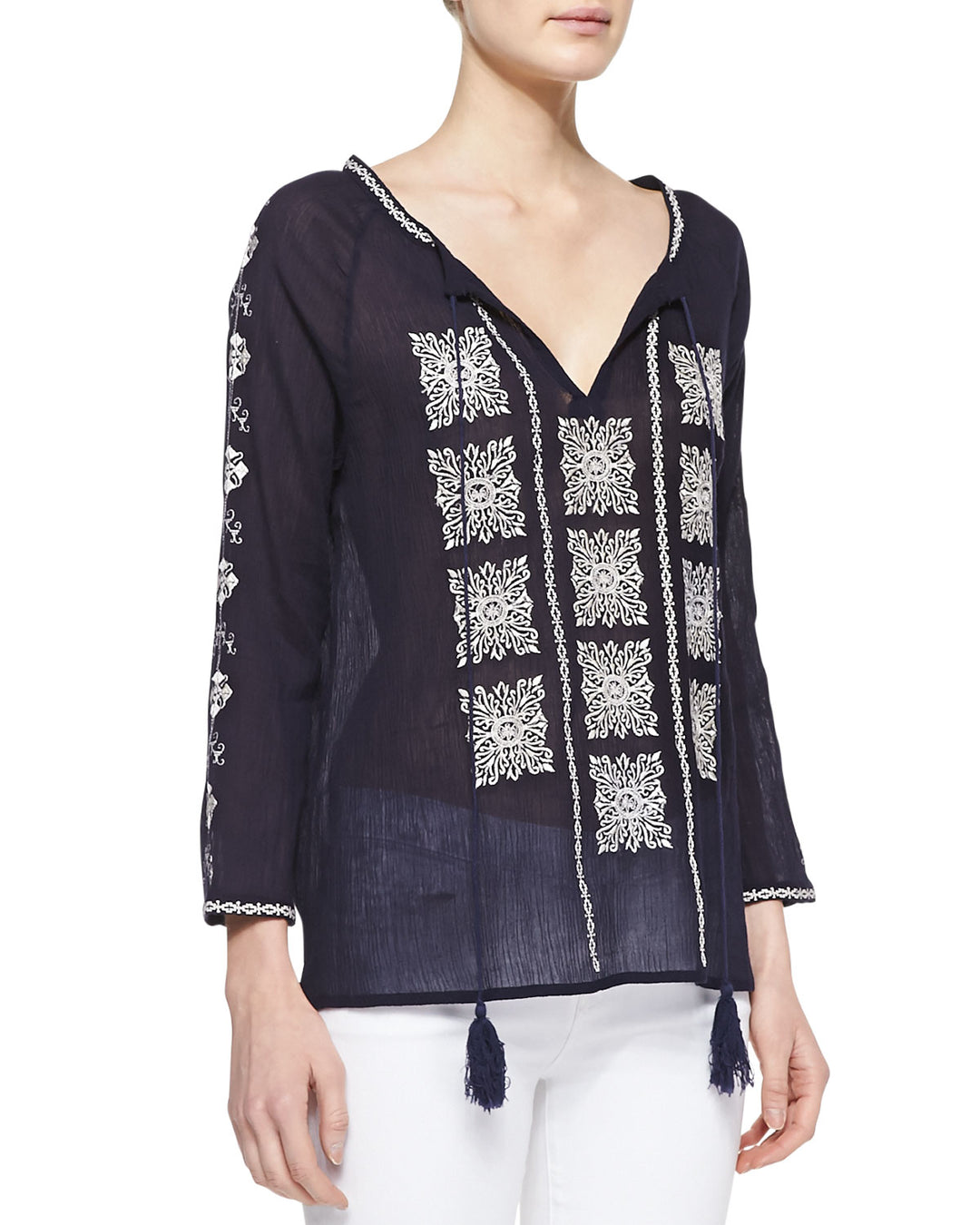Radha Top - Navy
