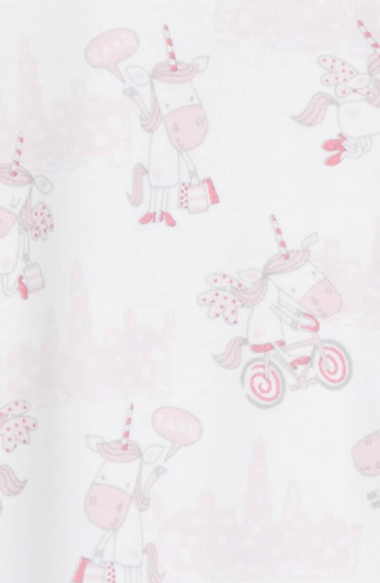 Unicorn Print Footie with Zipper
