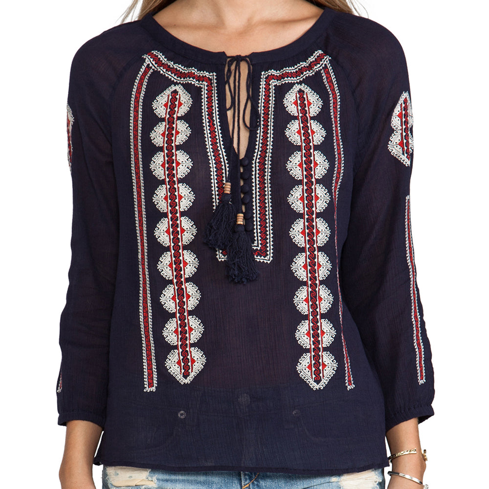 Ritu Top - Navy