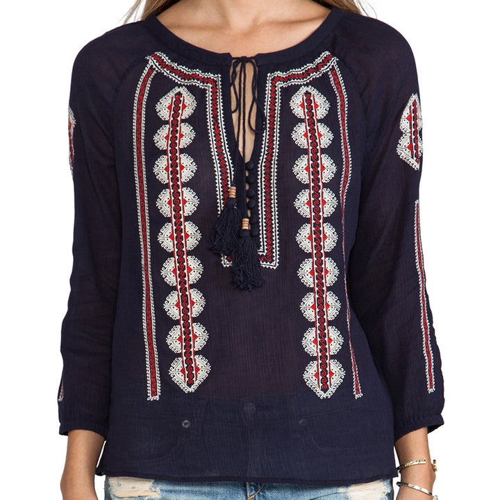 Ritu Top - Navy