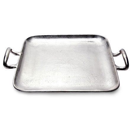 Textured Square Tray w/ Handles