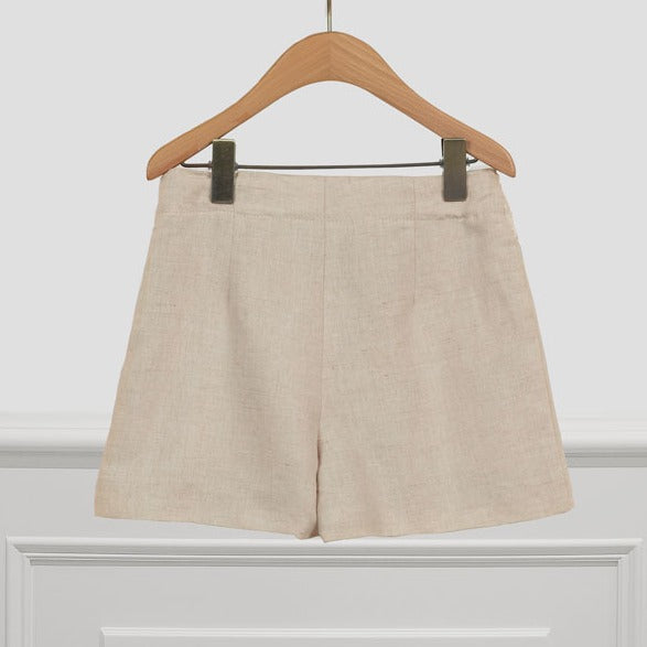 Floral Linen Shorts