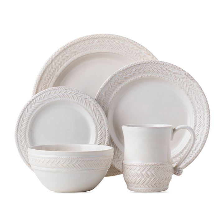 Le Panier 5pc Place Setting - Whitewash