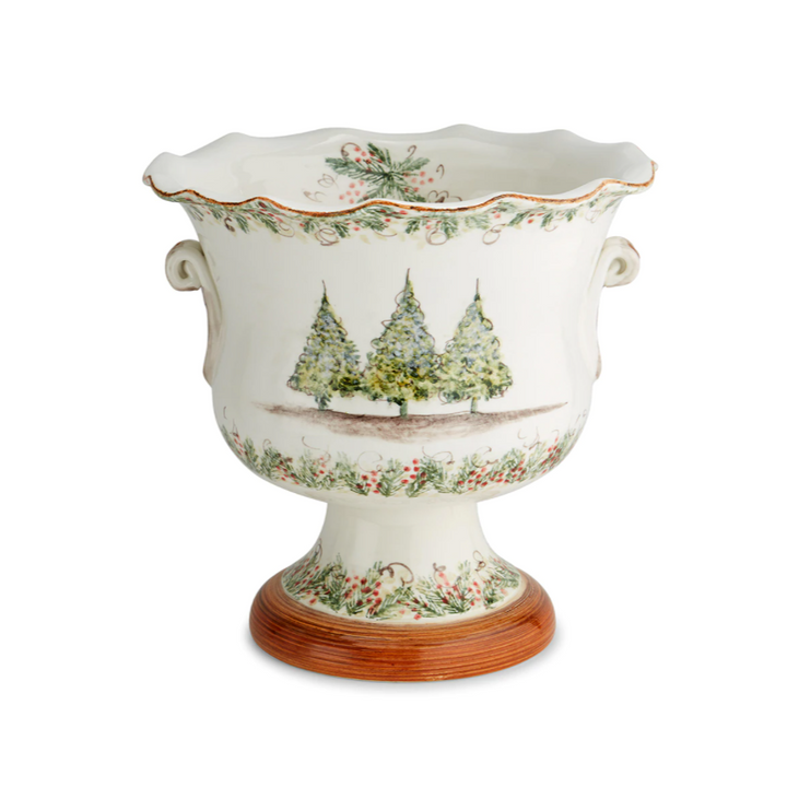 Natale Footed Cachepot