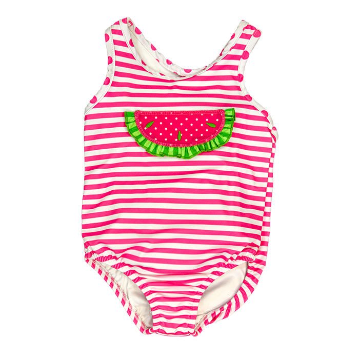 Watermelon Lycra One-piece Swimsuit