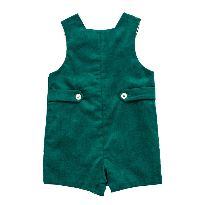 Clover Corduroy Short John John With Tab