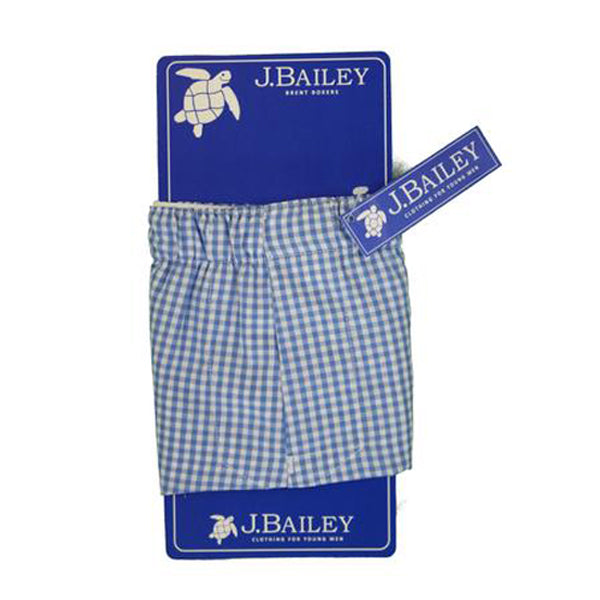 Blue Checked Brent Boxers