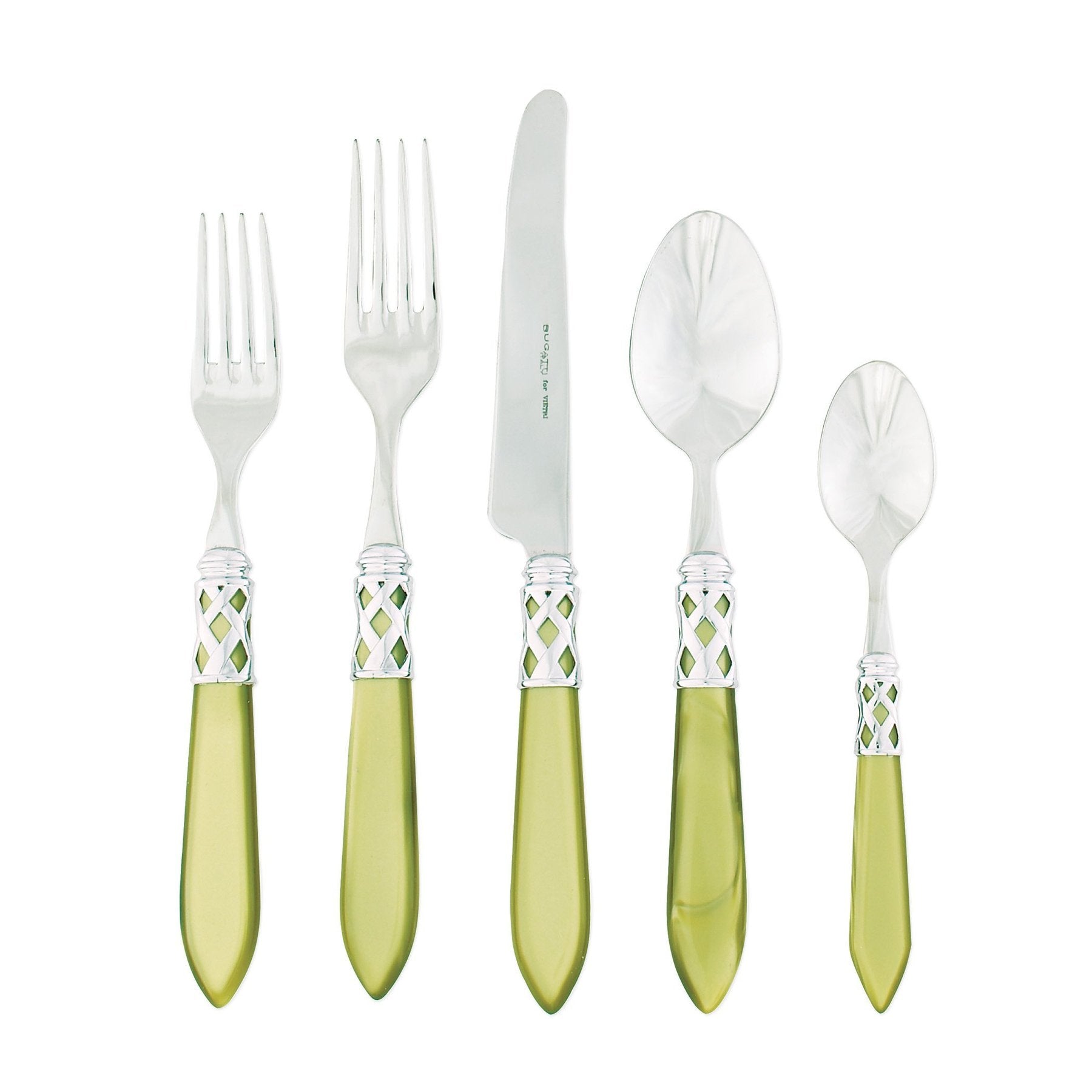 Aladdin Brilliant Chartreuse Five Piece Place Setting