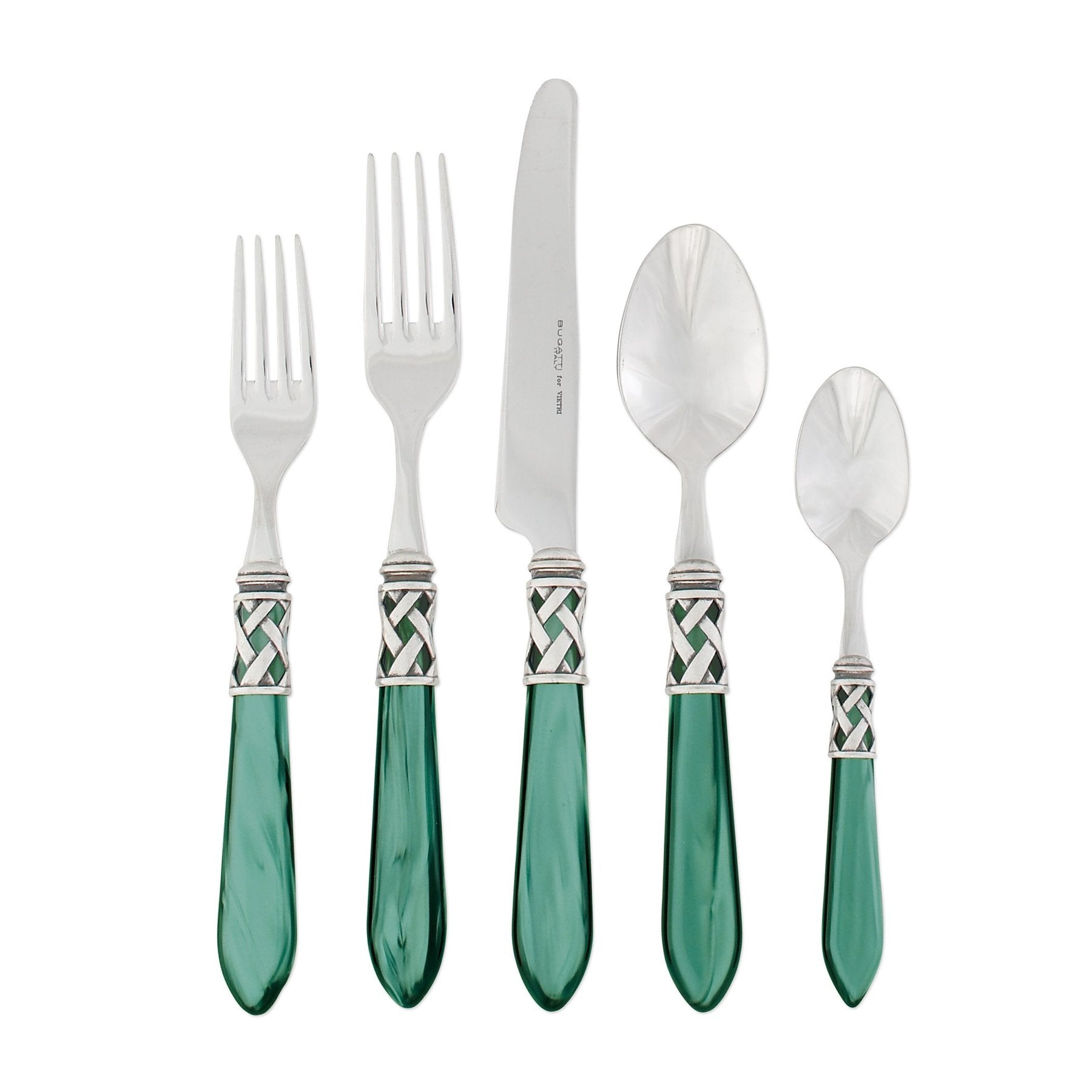 Aladdin Antique Green Five Piece Place Setting