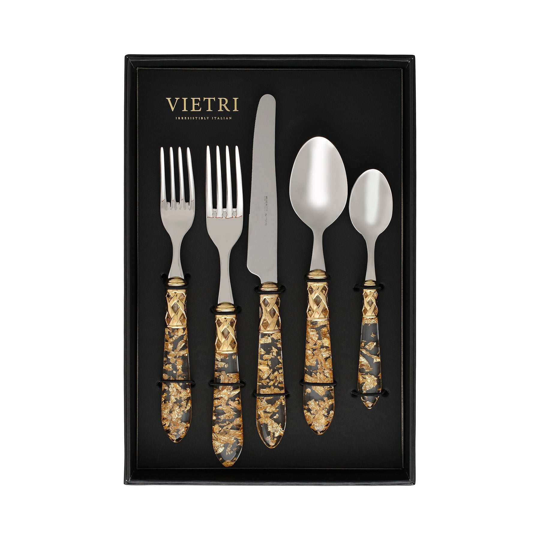 Aladdin Gold Fleck Five Piece Place Setting