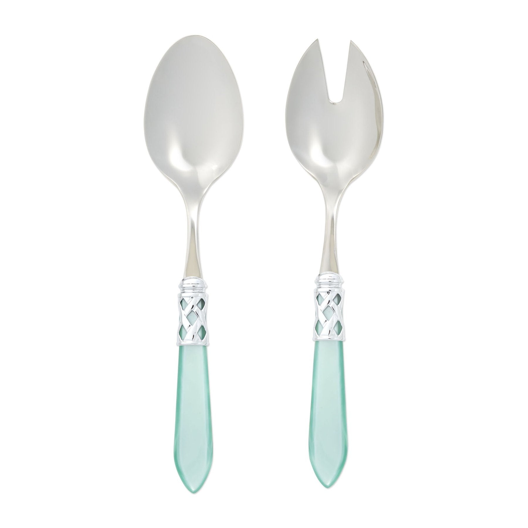 Aladdin Brilliant Aqua Salad Server Set