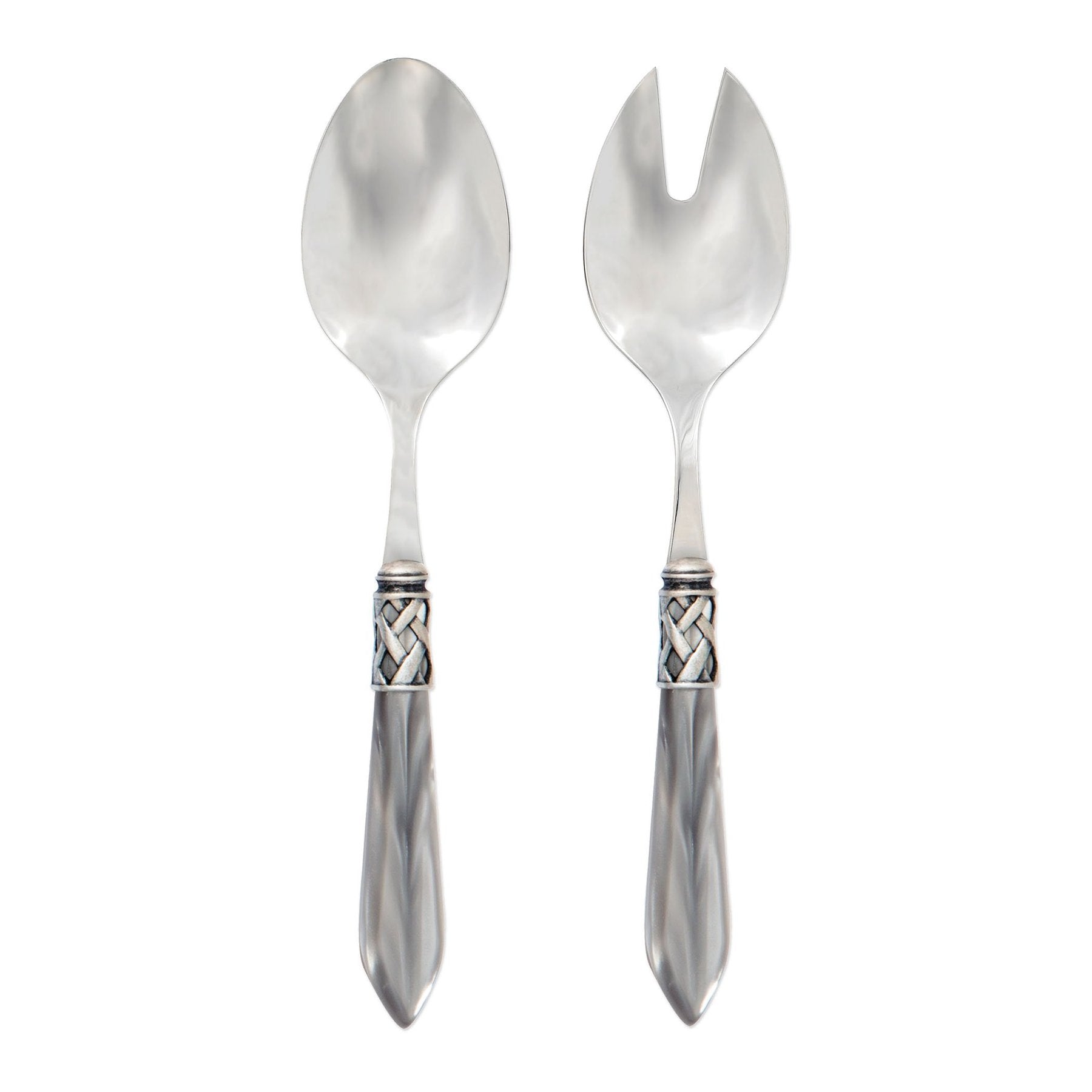 Aladdin Antique Light Grey Salad Server Set