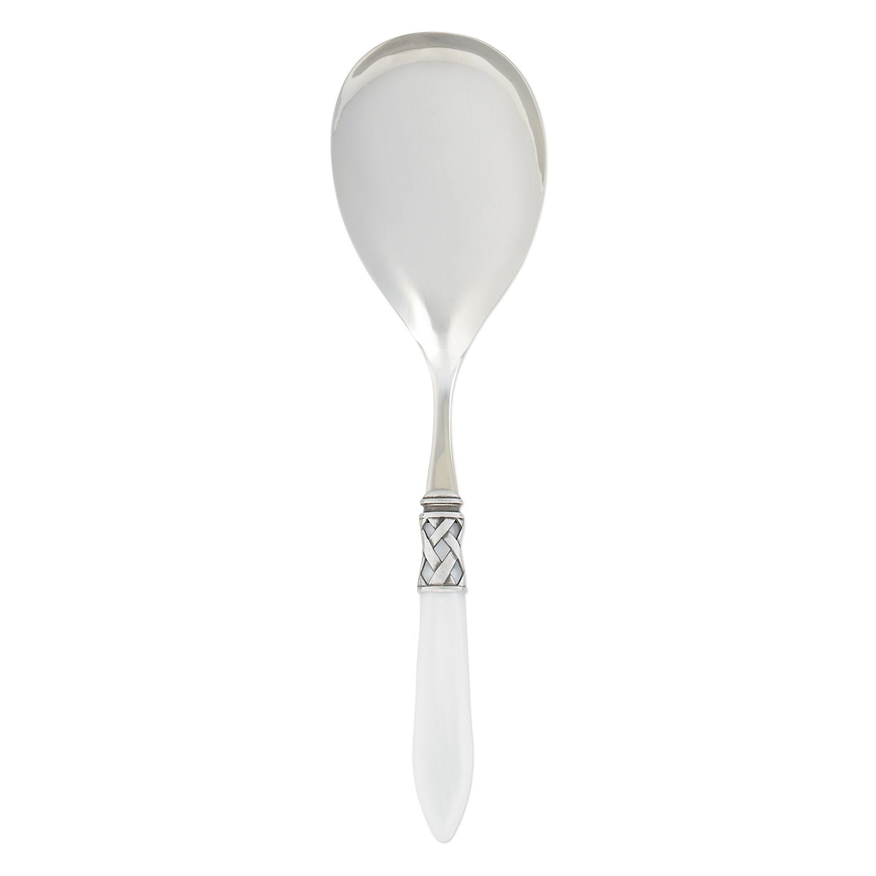 Aladdin White Serving Spoon